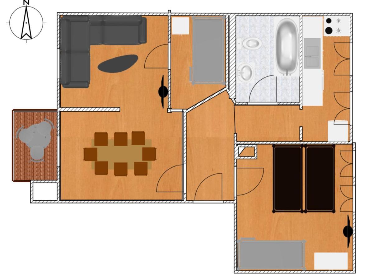 Jena City Apartment, Balkon, Sonnig, Wifi, Parkplaetze, Naehe Zentrum エクステリア 写真